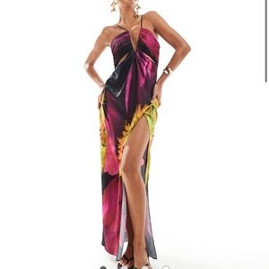 Vibrant Floral Maxi Dress